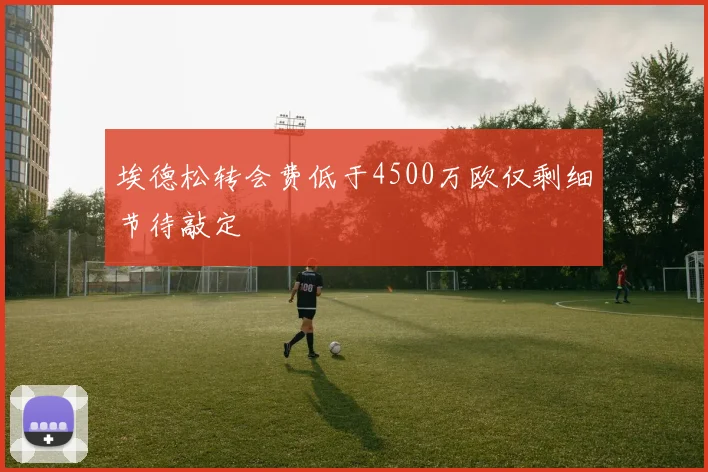 埃德松转会费低于4500万欧仅剩细节待敲定
